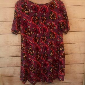 Lularoe Womens M Classic Tee T-Shirt Floral Print